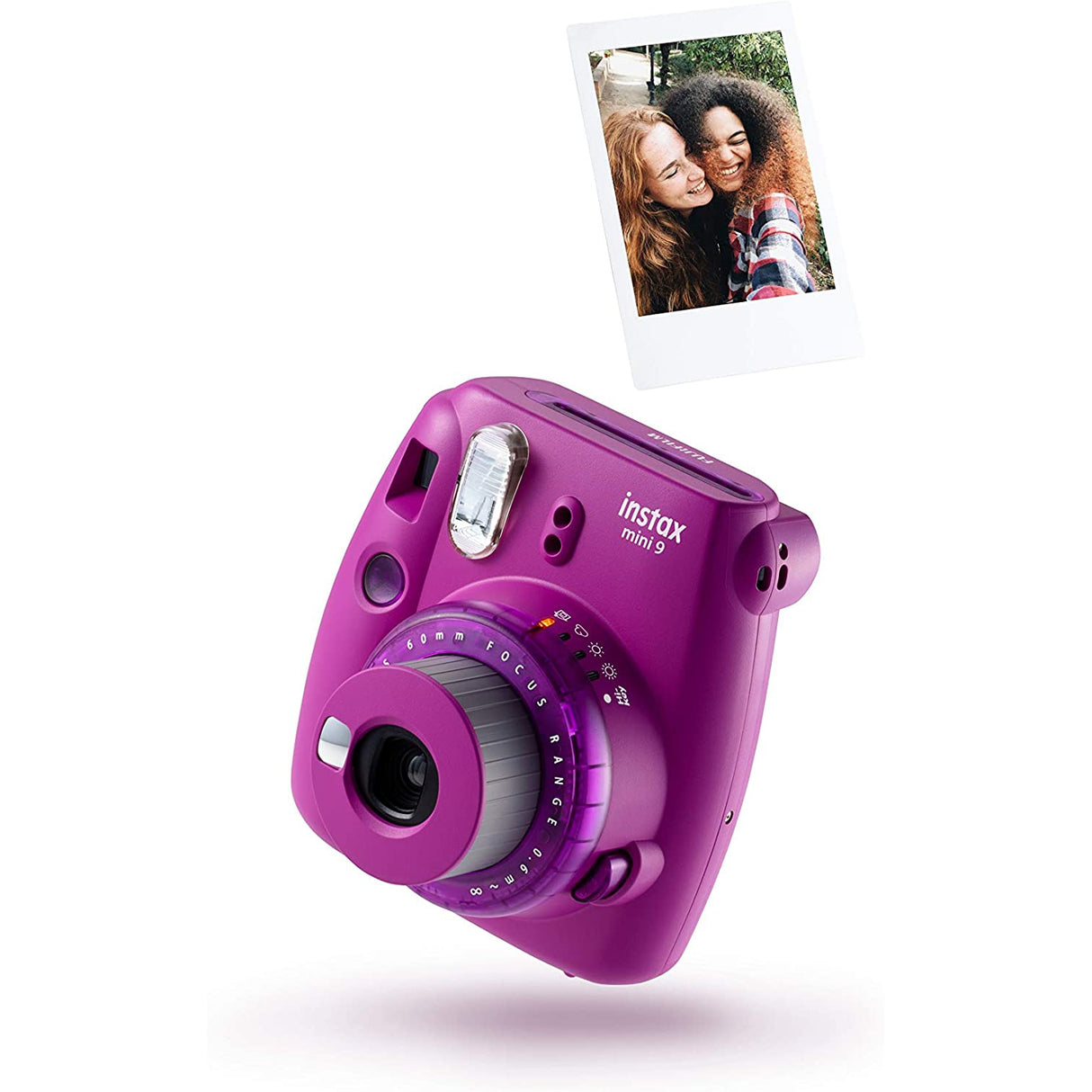 Fujifilm Instax Mini 9 Camera - Ice Blue / Blush Rose / Pink / Purple / Yellow / Cobalt Blue / Flamingo Pink / Lime Green / Smoky White