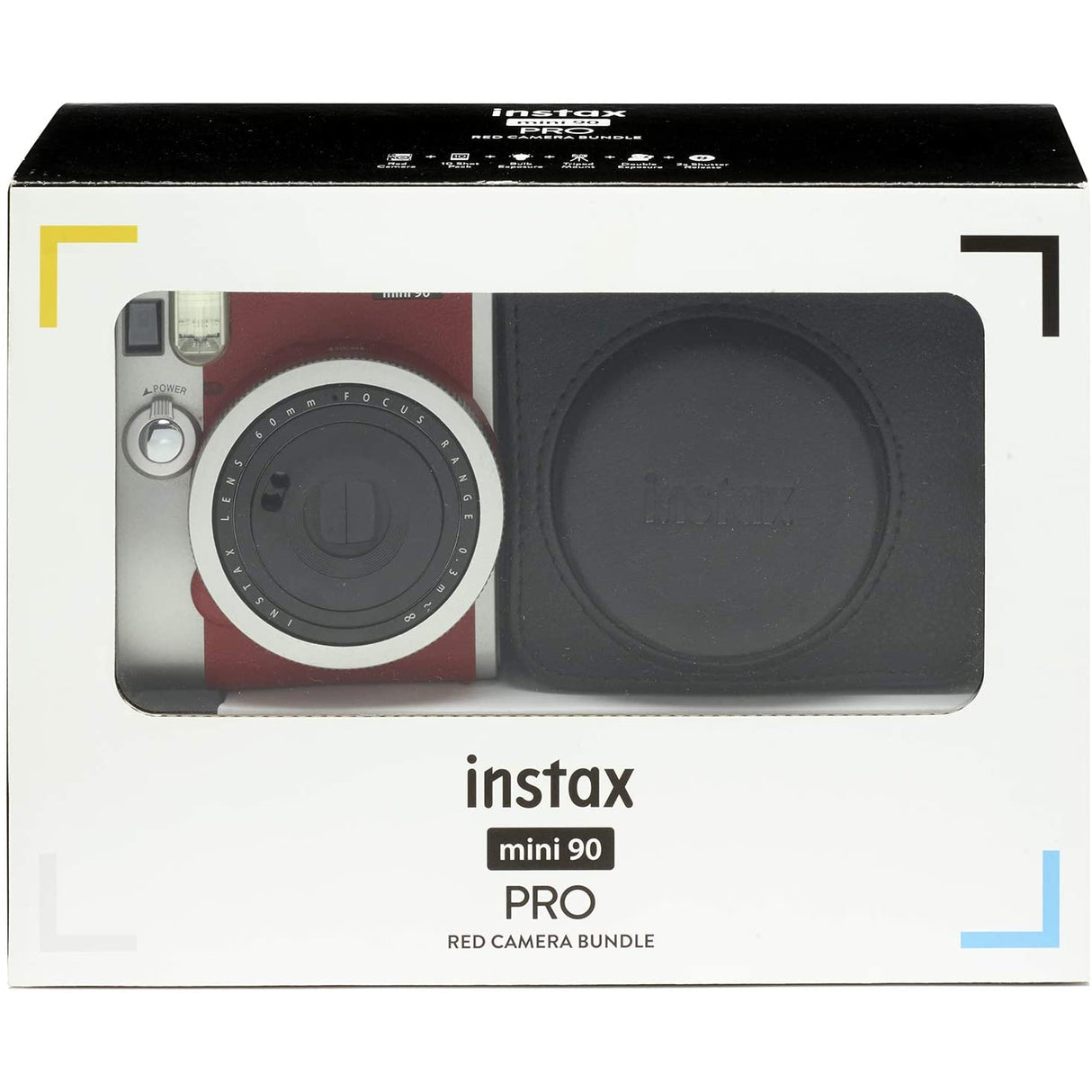 Fujifilm Instax Mini 90 Pro Red Camera Bundle