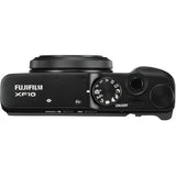 Fujifilm XF10 Digital Compact Camera with 18.5mm Wide Angle Lens, 4K UHD, 24.2MP, Wi-Fi, Bluetooth, 3" LCD Touch Screen, Black