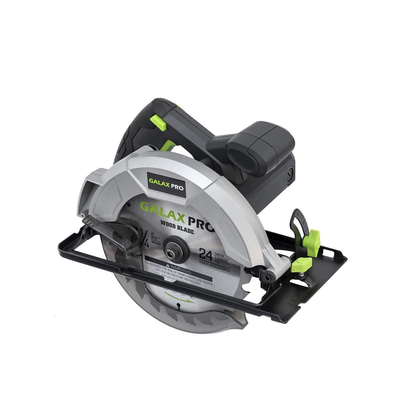 Galax Pro 76331 Circular Saw 1200W, 10 Amp, 5800 RPM, Bevel Angle (0 to 45 °), 7-1 / 4-Inch Blade Joint Cuts