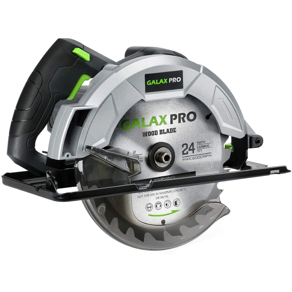 Galax Pro 76331 Circular Saw 1200W, 10 Amp, 5800 RPM, Bevel Angle (0 to 45 °), 7-1 / 4-Inch Blade Joint Cuts