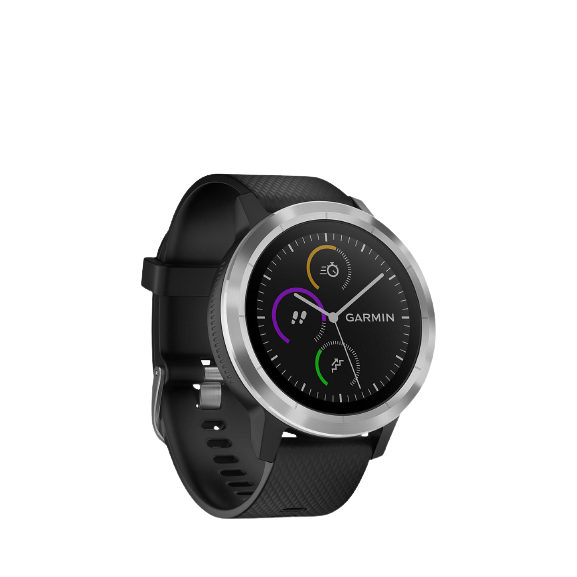 Garmin VivoActive 3 GPS Smartwatch - Black Stainless - NO STRAPS - Excellent