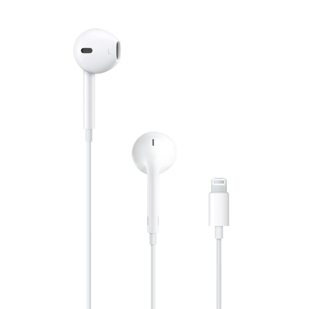 Apple EarPods with Lightning Connector, Remote and Mic, White - Open Box