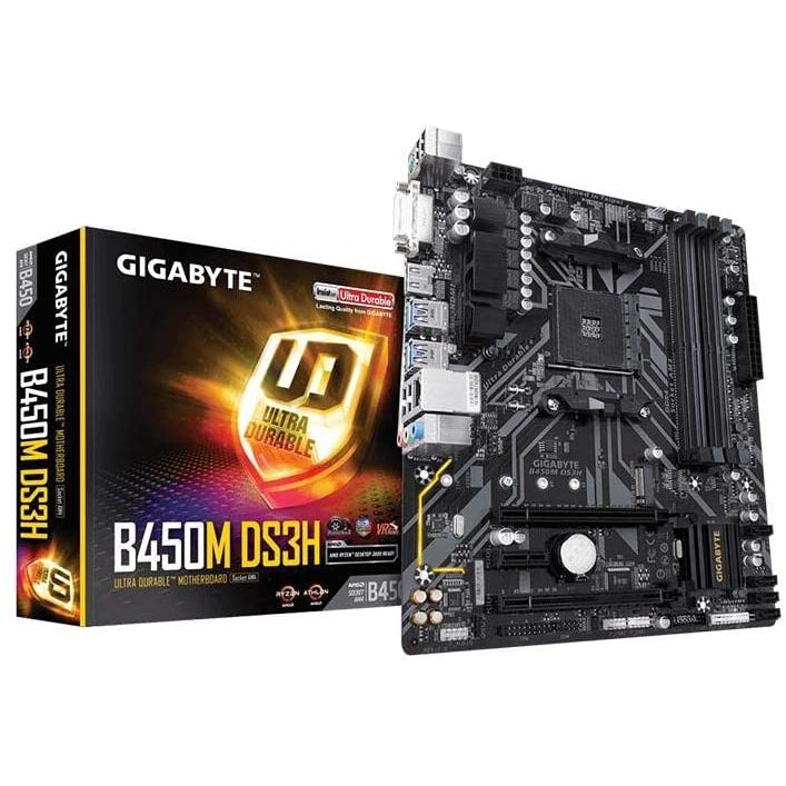 Gigabyte B450M DS3H (Socket AM4/B450/DDR4/S-ATA 600/Micro ATX)