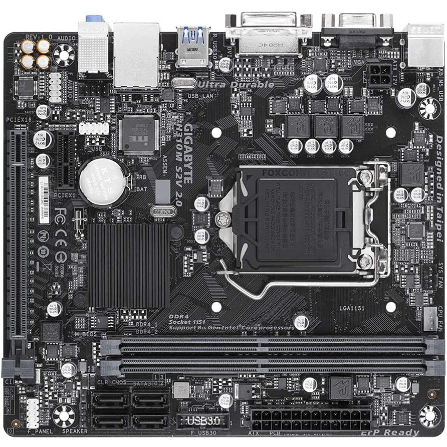 Gigabyte H310M S2V 2.0 (Socket 1151/H310 Express/DDR4/S-ATA 600/Micro ATX)