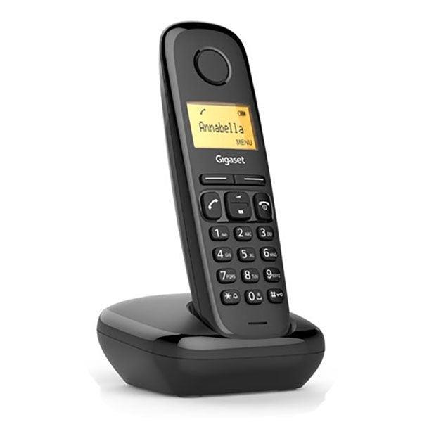 Gigaset A170 Single Landline Wireless Telephone, Black
