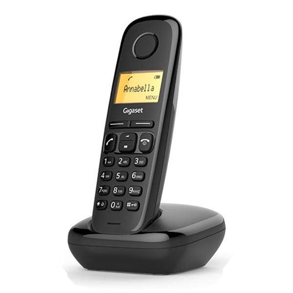 Gigaset A170 Single Landline Wireless Telephone, Black