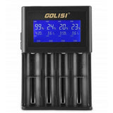 Golisi S4 2.0A Smart Charger with LCD Screen and Lead, Black