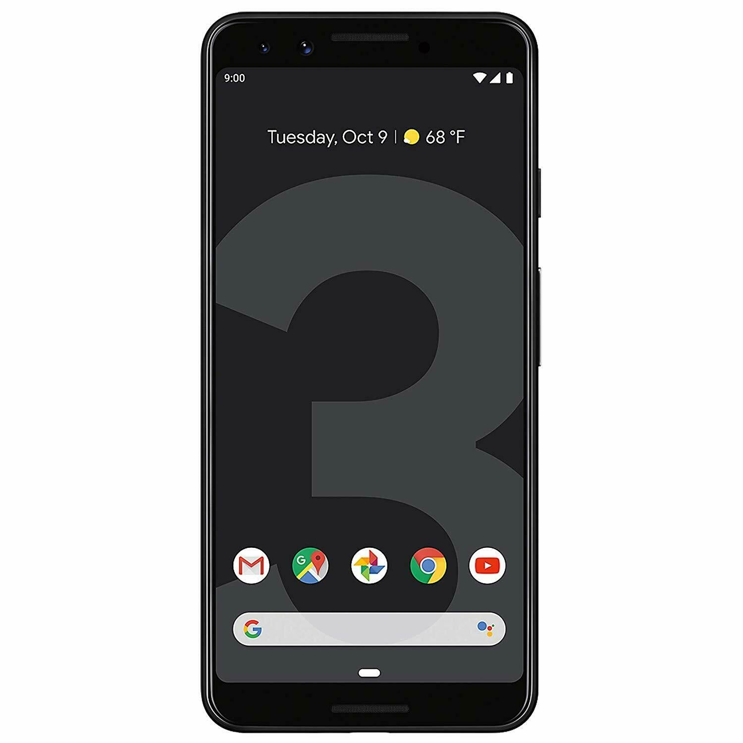 Google Pixel 3XL Unlocked Smartphone - 64GB, 128GB in White, Black, Pink