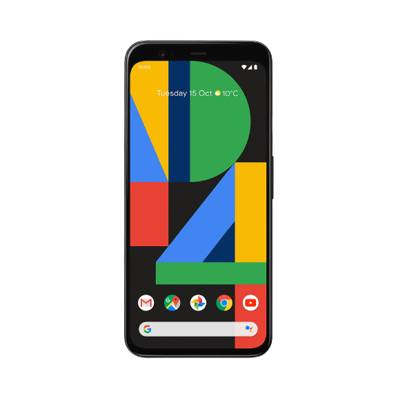 Google Pixel 4 Smartphone, Android, 5.7", 4G LTE, SIM Free, 64GB, Clearly White / Just Black