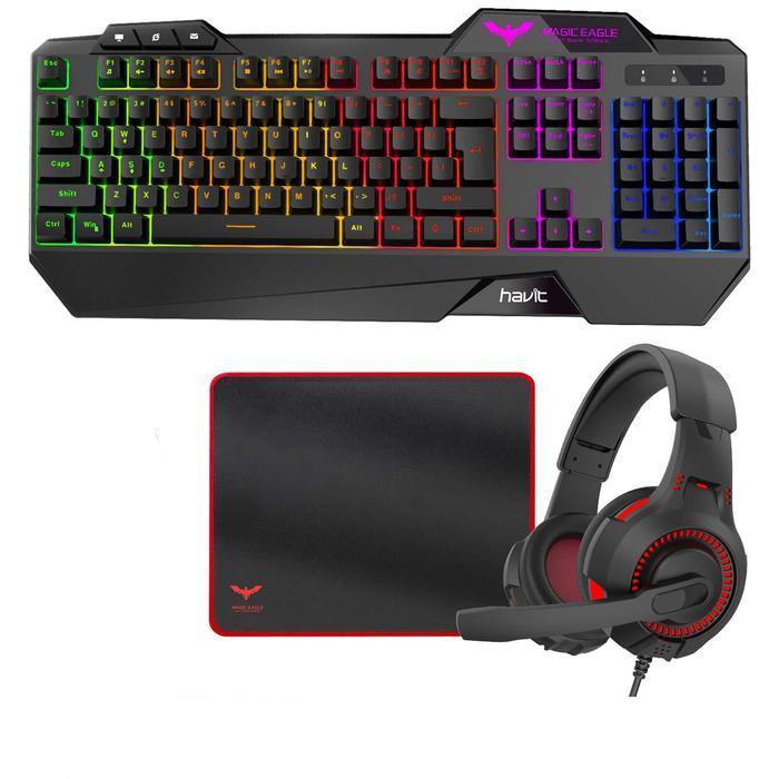 Havit KB392L Gaming Keyboard, Mouse Pad & Headset Combo