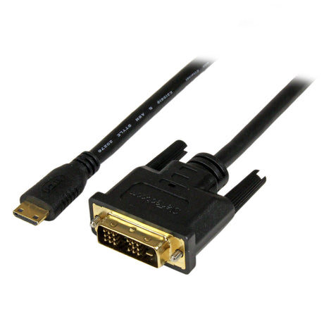 StarTech 1m (3.3 ft) Mini HDMI to DVI Cable - DVI-D to HDMI Cable HDCDVIMM1M