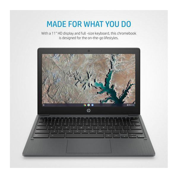 HP 11a 11.6" Chromebook - Intel Celeron N3350, 32 GB eMMC, Grey - 9M52EA#ABU