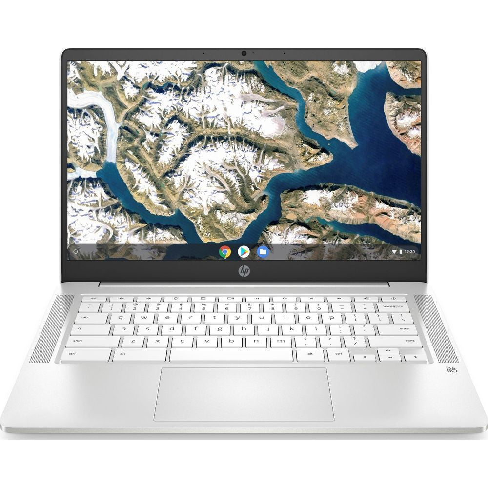 HP 14a-na0502sa 14" Chromebook, Intel Pentium, 8GB, 128GB, White (1D5J3EA#ABU)