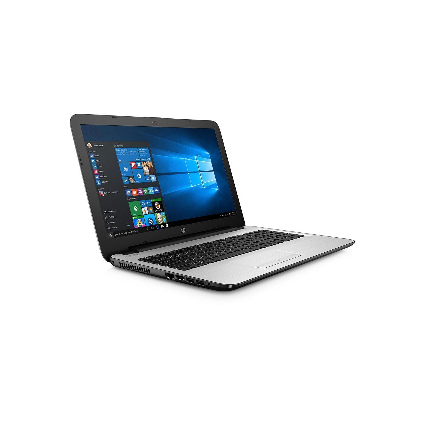 HP 15-ba102na Laptop, AMD A9, 1TB, 8GB RAM, 15.6", White Silver