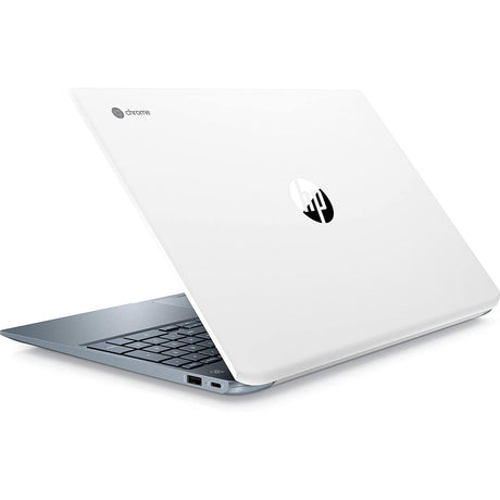 HP 15-de0002na Chromebook, Intel Core i3, 15.6", 8GB RAM, 128GB SSD, 6QB08EA#ABU - White - Refurbished Excellent