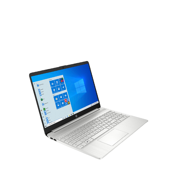 HP 15S-EQ0004NA Laptop, AMD Ryzen 3, 4GB RAM, 128GB SSD, 15.6", Silver - Refurbished Excellent