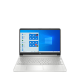 HP 15S-EQ0004NA Laptop, AMD Ryzen 3, 4GB RAM, 128GB SSD, 15.6", Silver - Refurbished Excellent