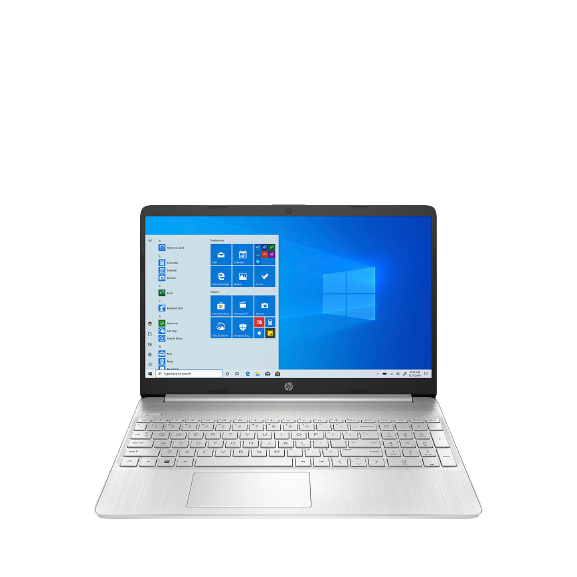 HP 15S-EQ0004NA Laptop, AMD Ryzen 3, 4GB RAM, 128GB SSD, 15.6", Silver - Refurbished Excellent