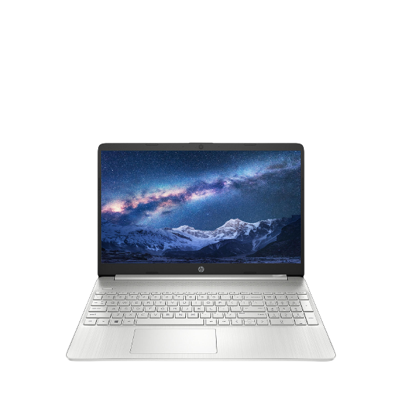 HP 15S-EQ1033NA Laptop, 1E9R8EA#ABU AMD Ryzen 3 Processor, 8GB RAM, 128GB SSD, 15.6" Full HD - Silver