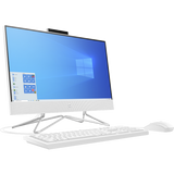 HP 22-df0034na All-in-One Desktop PC, Intel Core i3, 8GB RAM, 256GB SSD, 21.5", Snow White
