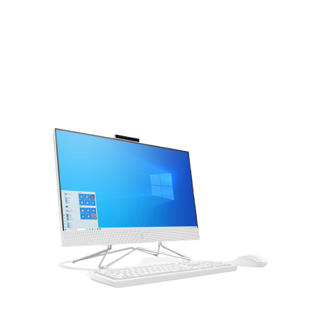 HP 24-df0008na All-in-One Desktop PC, AMD Ryzen 5 Processor, 8GB RAM 256GB SSD 23.8" Full HD - Natural Silver