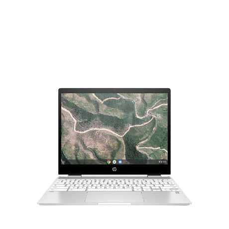 HP x360 12b-ca0500na 12" 2 in 1 Chromebook - Intel Celeron, 64 GB eMMC, Silver (8RS78EA#ABU)