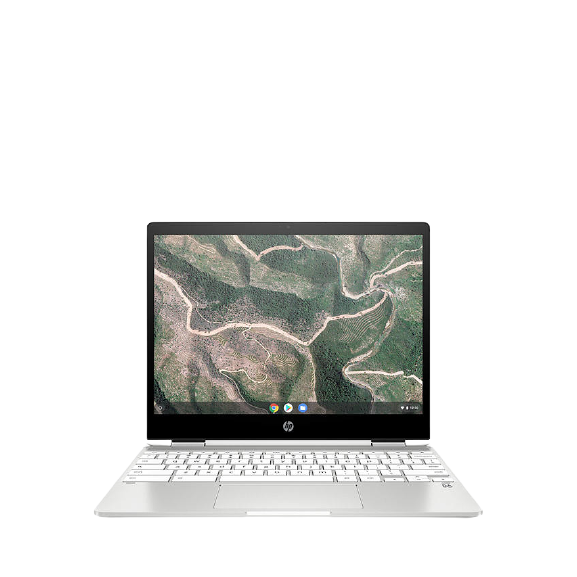 HP x360 12b-ca0500na 12" 2 in 1 Chromebook - Intel Celeron, 64 GB eMMC, Silver (8RS78EA#ABU)
