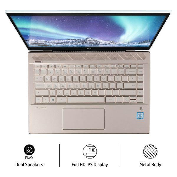 HP Pavilion 14-ce3511na 14" Laptop - Intel Core i5, 512 GB SSD, 8GB RAM, White & Rose Gold, 277W0EA#ABU