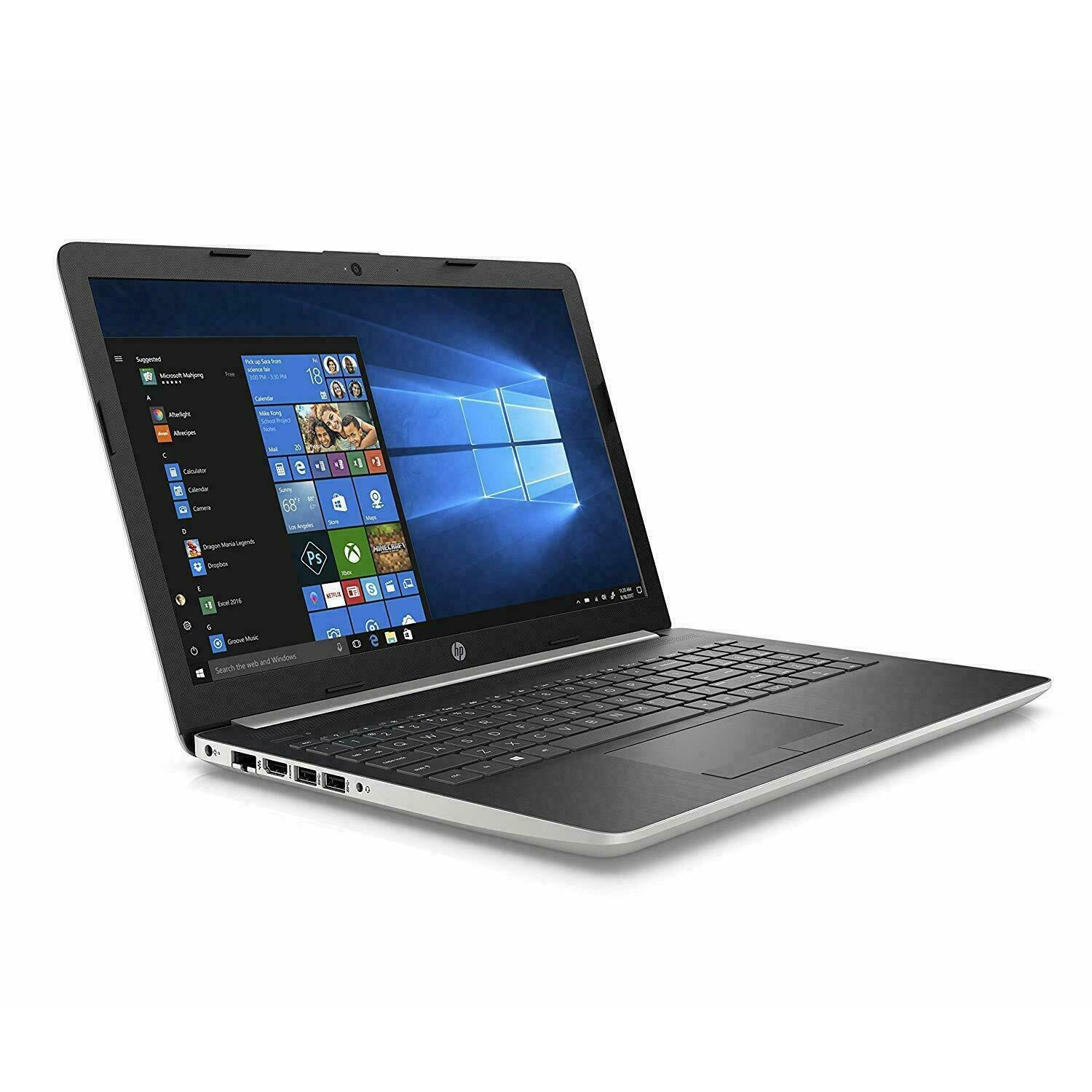 HP Pavilion 15-DA0600NA Laptop, 15.6", Intel Core i3-8130U, 4GB, 1TB - Silver