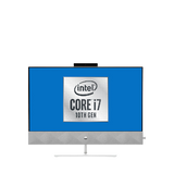 HP Pavilion 27-d0010na All-in-One Desktop PC, Intel Core i7 Processor, 16GB RAM, 512GB SSD, 27" Full HD, Snowflake White