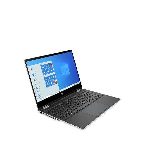 HP Pavilion x360 14-dw0021na Laptop, Intel Core i5, 8GB RAM, 512GB SSD, 14", Silver - Refurbished Excellent