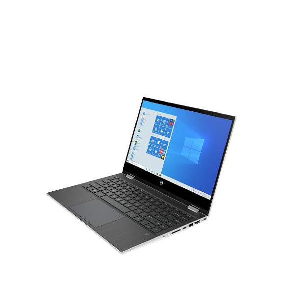 HP Pavilion x360 14-dw0021na Laptop, Intel Core i5, 8GB RAM, 512GB SSD, 14", Silver - Refurbished Excellent