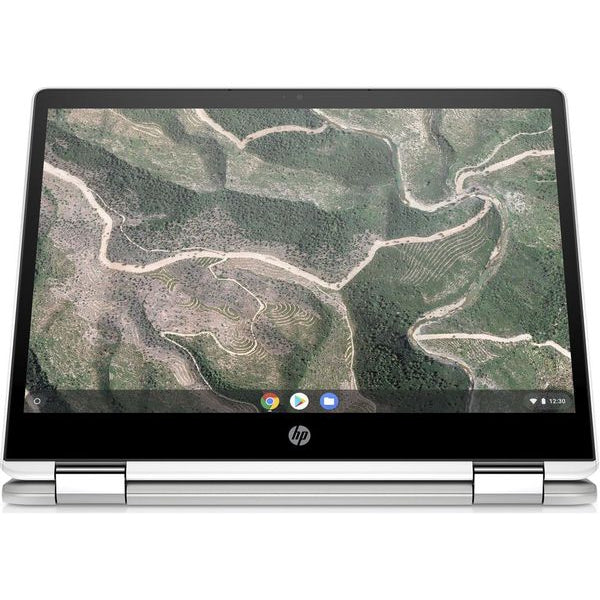 HP x360 12B-CA0500NA 12" Chromebook, Intel Celeron, 4GB RAM, 64GB SSD, Silver