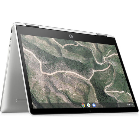 HP x360 12B-CA0500NA 12" Chromebook, Intel Celeron, 4GB RAM, 64GB SSD, Silver