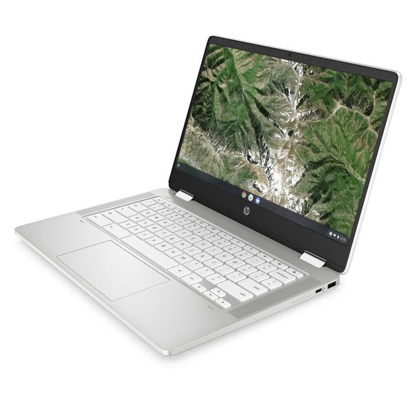 HP x360 14" 2 in 1 Chromebook - Intel Pentium, 4GB RAM, 64 GB eMMC, White 340P6EA#ABU