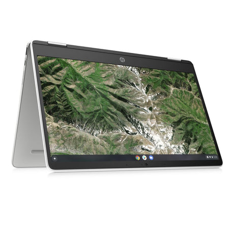 HP x360 14" 2 in 1 Chromebook - Intel Pentium, 4GB RAM, 64 GB eMMC, White 340P6EA#ABU