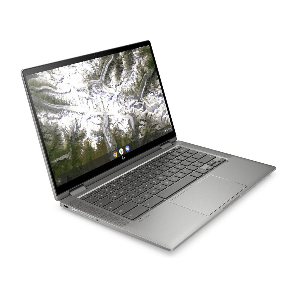 HP x360 14c-ca0004na Chromebook, Intel Core i3, 8GB RAM, 128GB SSD, 14", Silver - Refurbished Excellent