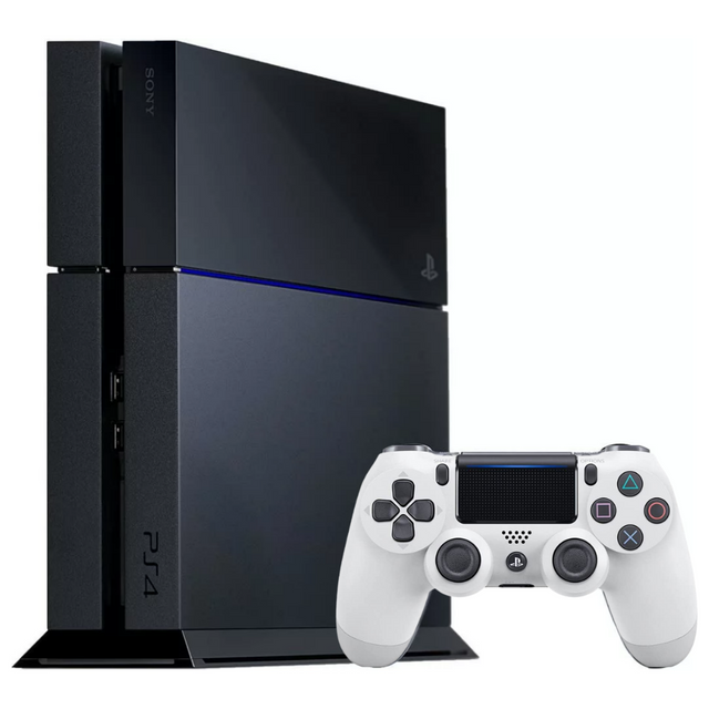 Sony PlayStation 4 Console with White Controller (500GB)