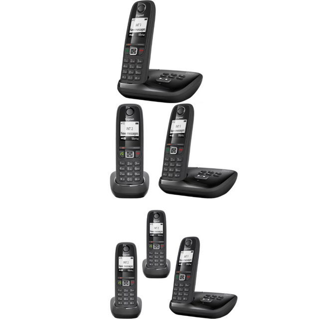 Gigaset AS405A - Advanced Cordless Home Phone - Single / Duo / Trio