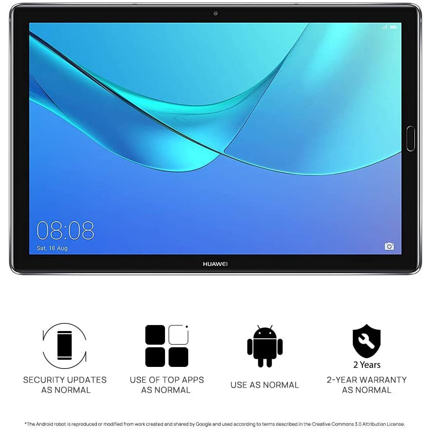 Huawei Mediapad M5 10” CMR-W09 Tablet Octa-Core 4 GB RAM 32GB 2K IPS Screen - Grey