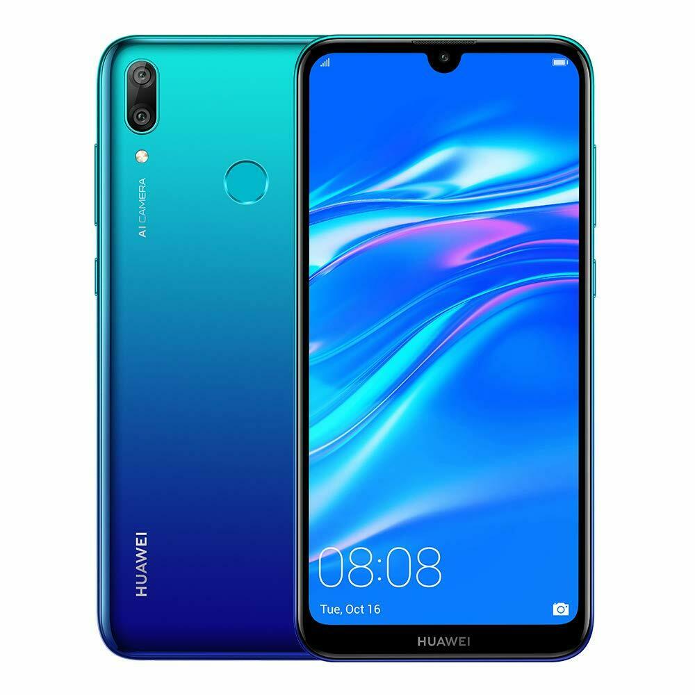 HUAWEI Y7 2019 32GB 4G LTE Android Smartphone Black/Red/Aurora (Refurbished) UK