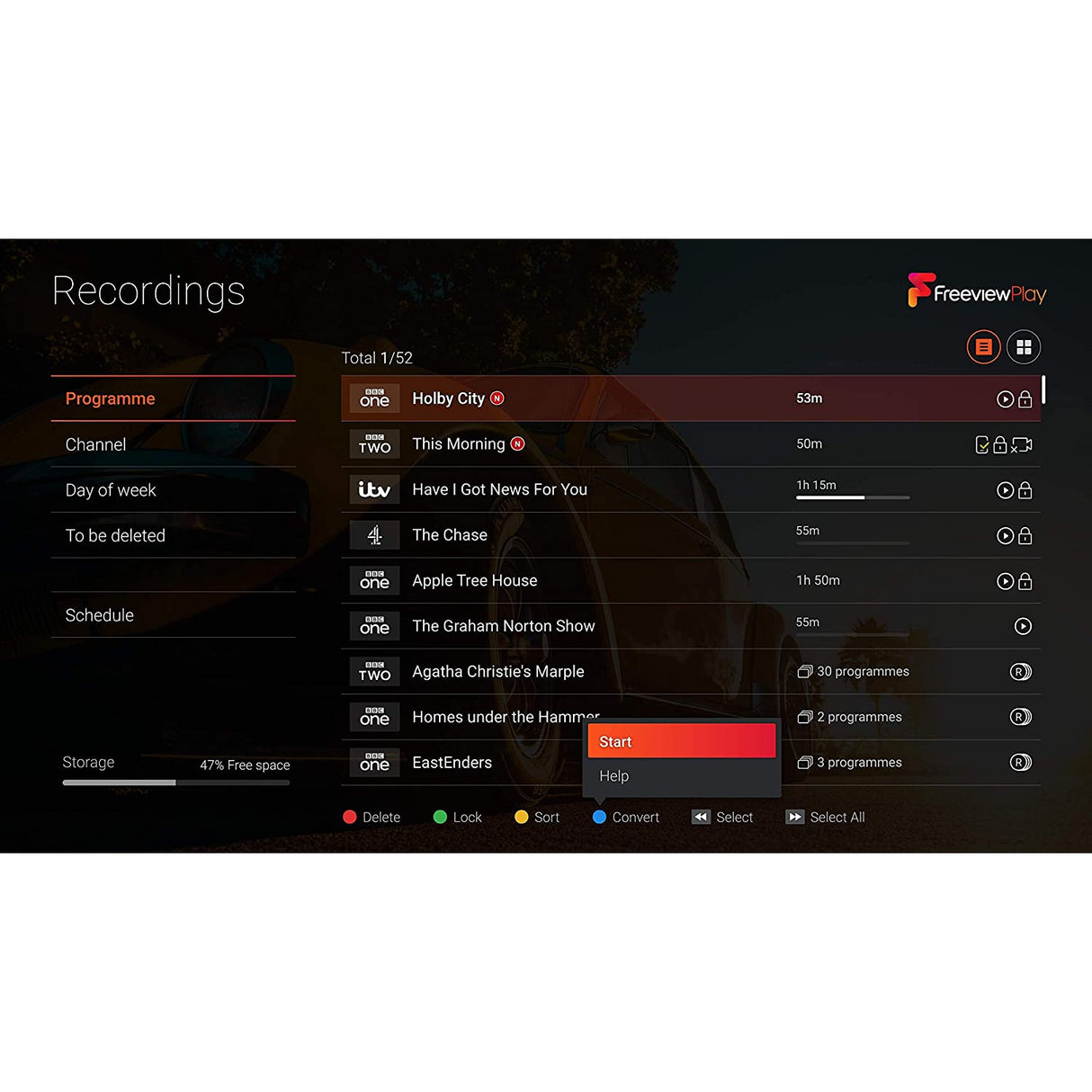 HUMAX Aura Android TV 4K Freeview Play Recorder with Google Assistant and Chromecast - 1TB