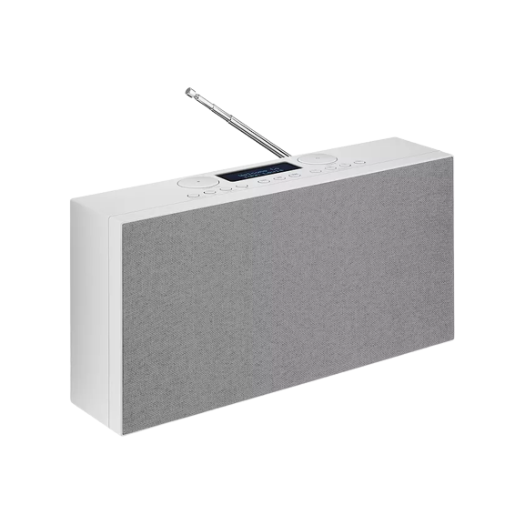 John Lewis & Partners Tempo Duo DAB/DAB+/FM Bluetooth Digital Radio - White