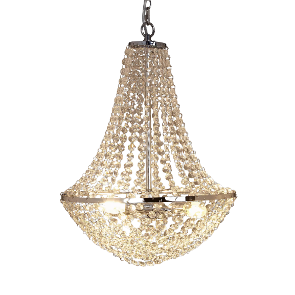 John Lewis & Partners Empire Crystal Chandelier Ceiling Light - Clear