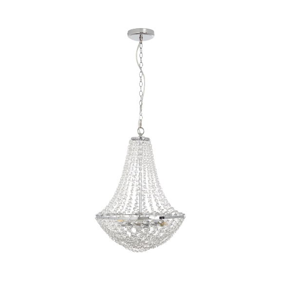 John Lewis & Partners Empire Crystal Chandelier Ceiling Light - Clear