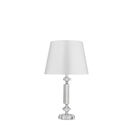 John Lewis & Partners Crystal Column Table Lamp - Clear