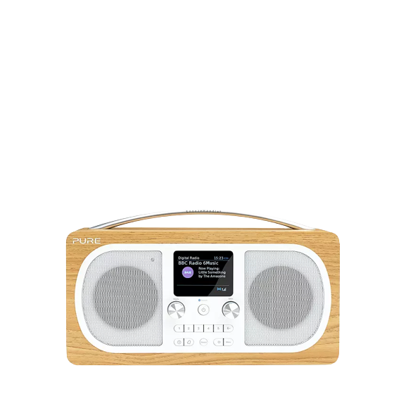 Pure Evoke H6 DAB/DAB+/FM Stereo Bluetooth Radio, Oak - Refurbished Good