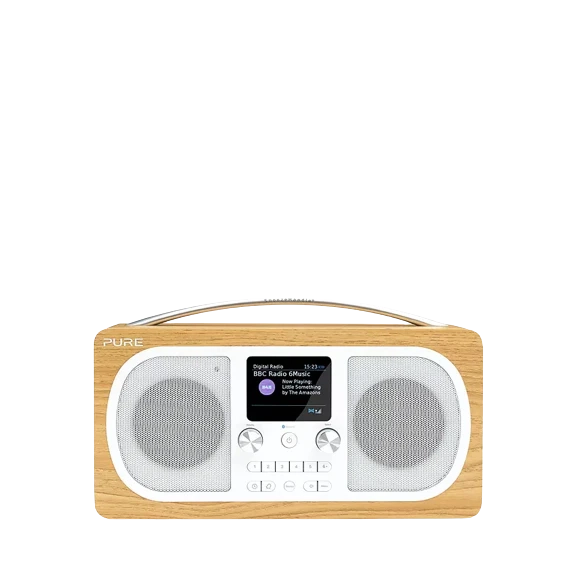Pure Evoke H6 DAB/DAB+/FM Stereo Bluetooth Radio, Oak - Refurbished Excellent