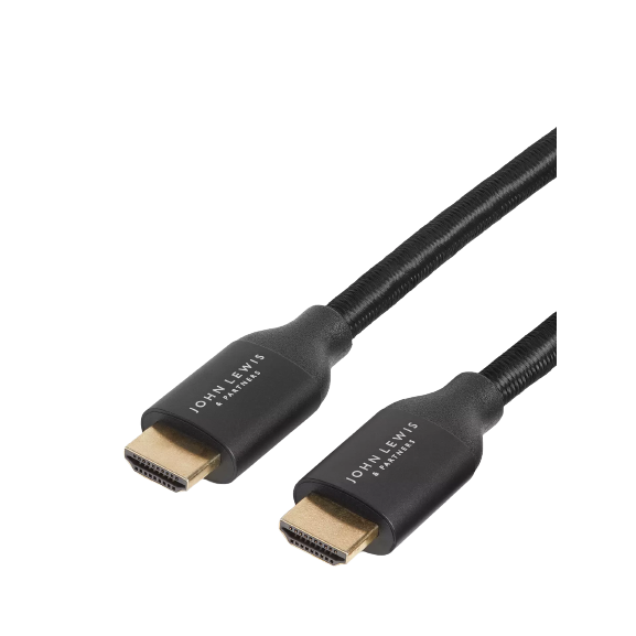 John Lewis & Partners 4K HDMI Cable 1.5m - Black